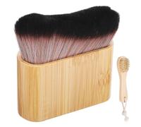 Juego de 2 brochas de bronceado corporal, cepillo Kabuki para autobronceador con cepillo removedor de arena, cepillos versátiles para autobronceador para cara, cuerpo, manos, pies, piernas