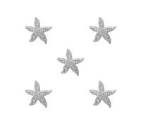 Juego de 2 broches de estrella de mar para mujer, con cristales, para camisa, bolso, bufanda, sombrero, abrigo, aleación, diamantes de imitación, as description, Plástico, como se describe en