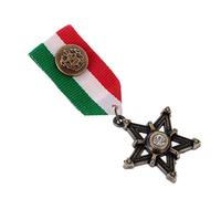 Juego de 2 broches para medalla de estrella punk, estilo retro, para hombre, estilo marino, as described, Plástico, como se describe en