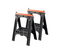 Juego de 2 caballetes plegables - TOOD - Carga máxima 200 kg - Dimensiones 60x10x80 cm