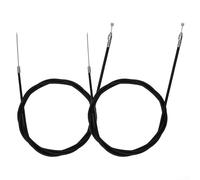 Juego de 2 cables de freno para bicicleta de montaña, cables de acero inoxidable delanteros y traseros compatibles con varios tipos de bicicletas que proporcionan un control de frenado consistente y