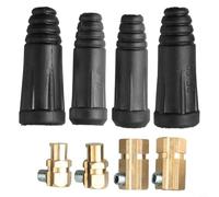 Juego de 2 cables de soldadura rápidos 200 A-300 A para cable de 35 - 50 mm² (#4-#) de cobre hembra accesorios para equipos de soldadura MIG TIG