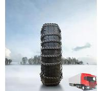 Juego de 2 Cadenas para Nieve de 9 mm para Camiones y SUV - Cadenas Antideslizantes reforzadas -Fácil de Poner y Quitar para Hielo, Nieve y Barro 225/75R17.5 2 Piezas 8.25-16