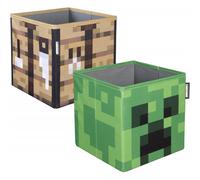 Juego de 2 cajas de almacenamiento de tela de Minecraft Roba
