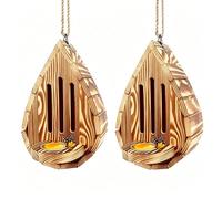 Juego de 2 cajas de anidación decorativas de hábitat de abeja, resistentes a la intemperie, soporta la cría, hábitat natural de mariposas con charco de mariposas para mariposas exteriores, polillas