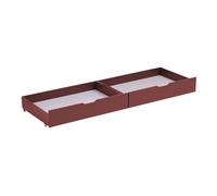Juego de 2 cajones de terracota para guardar bajo la cama