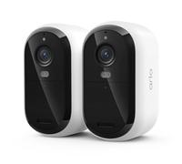 Juego de 2 cámaras de seguridad Arlo Essential 3 2K blancas 4MP (2560x1440), WLAN, batería, interior/exterior, detección inteligente
