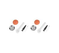 Juego de 2 cápsulas de café reutilizables de acero recargables para máquina Didiesse