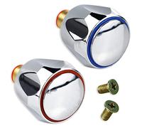 Juego de 2 cartuchos de cerámica para grifo de 1/4 vuelta, 20 spline, kit de reparación de sellos de glándulas de grifo, cerámica de latón macizo