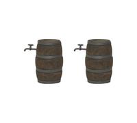 Juego de 2 casitas de muñecas a escala 1:12, barril de vino en miniatura, modelo solo 1 barril