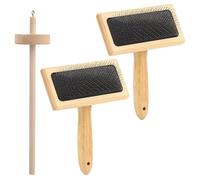 Juego de 2 cepillos de fieltro para suministros de manualidades, cepillo de fieltro de aguja para proyectos de manualidades