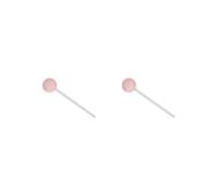 Juego de 2 cepillos de limpieza de lengua de bebé PP TPR portátil mango largo reutilizable lavable niños raspador herramienta con funda a prueba de polvo rosa