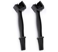 Juego de 2 cepillos de limpieza para cadenas, cepillo para limpieza de cadenas, cepillos limpios para limpiar cadenas de coche, moto, bicicleta o scooter, color negro