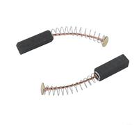 Juego de 2 cepillos de motor de carbono para herramientas eléctricas, 20 x 6 mm, par de cepillos de carbono con carcasa de metal para taladros, sierras y amoladoras angulares