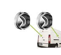 DAKEN Saturn EVO - Juego de 2 cierres de seguridad de acero inoxidable para puerta trasera y lateral