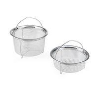 Juego de 2 cestas vaporeras de malla oficiales de Instant Pot de acero inoxidable