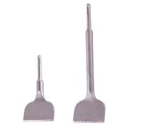 Juego de 2 cinceles SDS Plus para azulejos de hormigón, 75 mm x 160 mm y 275 mm, herramienta de cincel doblado en ángulo para quitar azulejos, martillo y taladro