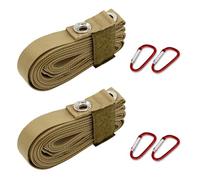 Juego de 2 cinturones de extensión para toldo de tienda de campaña, línea de color, cuerda de nailon, toldo de camping, cinturón de extensión al aire libre con mosquetón