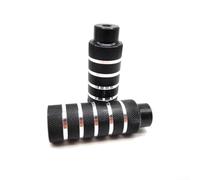 Juego de 2 clavijas de aleación de aluminio para bicicleta con pasadores antideslizantes, adecuadas para ejes de bicicleta delanteros y traseros de 3/8 pulgadas, y diseño ligero para una conducción