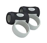 Juego de 2 clips de entrenamiento con anillos para los dedos, antideslizantes, accesorios para aprendices de música, mangos ajustables