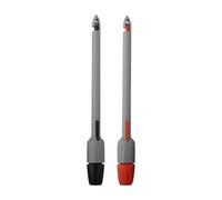 Juego de 2 clips de perforación con sonda de perforación multímetro, acero inoxidable endurecido, conector banana de 2 mm, clasificación de seguridad CAT 30VAC/60VDC Max, 5A, rojo + negro