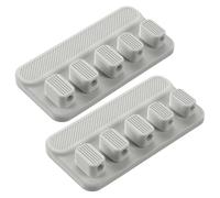 Juego de 2 clips de silicona para organizar cables en fila fija para la oficina y el hogar o cualquier espacio de trabajo, manteniendo tu entorno ordenado y organizado (2 juegos)