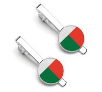 Juego de 2 clips para corbata y gemelos de Madagascar para hombre, estilo Madagascar, ideales como accesorios de vestir de lujo - RE2DSA3