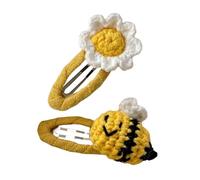 Juego de 2 clips para el pelo con diseño de abejas de miel, estilo coreano, horquilla de moda, accesorio para el cabello, festival, clip decorativo para el cabello