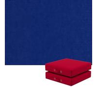 Juego de 2 Cojines Cuadrados para Sillas de Exterior 35x35/40x40/45x45/50x50 cm - Almohadillas de Espuma Gruesa para Asientos de Jardín, Césped, Terraza o Interior(Sapphire Blue,45X40X8CM)
