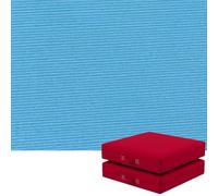 Juego de 2 Cojines Cuadrados para Sillas de Exterior 35x35/40x40/45x45/50x50 cm - Almohadillas de Espuma Gruesa para Asientos de Jardín, Césped, Terraza o Interior(Sky Blue,55X50X5CM)