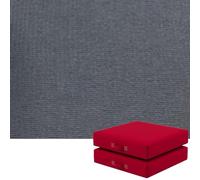 Juego de 2 Cojines Cuadrados para Sillas de Exterior 35x35/40x40/45x45/50x50 cm - Almohadillas de Espuma Gruesa para Asientos de Jardín, Césped, Terraza o Interior(Light Grey,35X35X8CM)