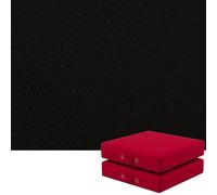 Juego de 2 Cojines Cuadrados para Sillas de Exterior 35x35/40x40/45x45/50x50 cm - Almohadillas de Espuma Gruesa para Asientos de Jardín, Césped, Terraza o Interior(Black,35X35X8CM)
