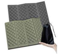 Juego de 2 cojines de asiento de exterior plegables de espuma ultraligeros con bolsa con cordón para camping, picnic, senderismo, 39 cm x 29 cm