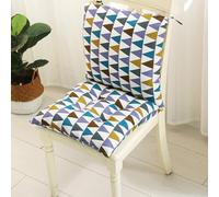 Juego de 2 cojines para silla con respaldo, cojines de respaldo con correas, cojines para respaldo bajo, silla de jardín, cojines para sillas/bancos de casa y jardín (40 x 80 cm)