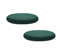 Juego de 2 cojines redondos para sillas de patio, 45 x 45 cm, funda extraíble, parte inferior antideslizante, transpirable, suave, para el hogar, cocina, comedor, sillas al aire libre