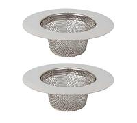 Juego de 2 coladores de Ducha de Acero Inoxidable, colador de Fregadero, Ideal para la Cocina, Fregadero de la Neta, Cuarto de baño, Fregadero de Ducha