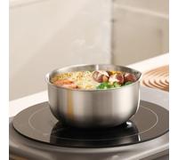 Juego de 2 coladores y lavabo de acero inoxidable con diseño de doble capa para lavar y drenar, adecuado para la preparación de alimentos en casa y actividades al aire libre (L)