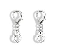 Juego de 2 colgantes con cremallera para hombre, joyería de esposas para hombres y mujeres, 2cm, Zinc, No es una piedra preciosa