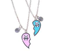 Juego de 2 collares con colgante de aguacate para mejor amiga, collar único con colgante de corazón de aguacate, cadena de cuello para mujer, bonitos accesorios de amistad, talla única, como se