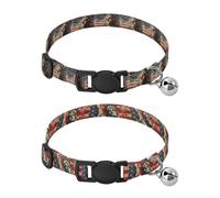 Juego de 2 collares para perro con hebilla de liberación para cachorros, bandera del Día de los Presidentes de Estados Unidos y bandera del Día de los Presidentes de Estados Unidos y Lady Liberty
