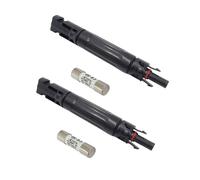 Juego de 2 conectores de fusibles solares de 1000 V, conector de energía sostenible, instalación sencilla para conexión segura de sistemas fotovoltaicos, equipos de energía solar