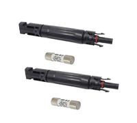 Juego de 2 conectores de fusibles solares resistentes a la temperatura, 1000 V, juego de conectores de energía sostenible para uso doméstico y comercial, fusibles solares