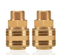 Juego de 2 conectores de línea de aire de 9,5 mm BSP Euro Airline Compresor accesorios acoplador de aire y kit de accesorios hembra