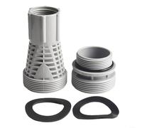 Juego de 2 conectores de manguera de piscina de plástico con interfaz de adaptador de filtro largo y corto para piscinas Intex