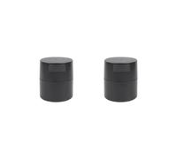 Juego de 2 contenedores de almacenamiento de pegamento para pestañas, soporte de líquido de viaje, organizador de carbón activado, caja dispensadora profesional, color negro