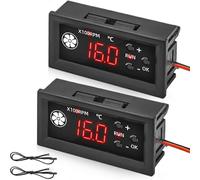 Juego de 2 controladores de velocidad de ventilador PWM de 4 cables y 12 V CC, 4 pines, compatible con ventiladores de 3 A, PWM 25 kHz, color negro.