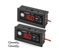 Juego de 2 Controladores Velocidad Ventilador 4 Cables y 12 V CC, Controlador de Ventilador PWM de 4 Pines, Controlador de Ventilador Compatible con