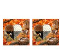 Juego de 2 Corazones de Fibra Hechos a Mano Fora nidos de Aves, Reutilizables en Forma de corazón Fora colibríes, Canarios, periquitos y pinzones, Ideal Fora árboles, Regalos de Invierno