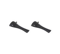 Juego de 2 cordales de violín de aleación de aluminio con 4 afinadores finos 1/2, negro, 45659