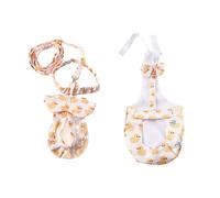 Juego de 2 correas ajustables para pañales para mascotas, poliéster suave y transpirable, a prueba de fugas, bonito patrón de pato para patos, gatos, lindo pato para mascotas